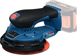 Bosch 18V-150-3 無線隨機軌道砂光機。