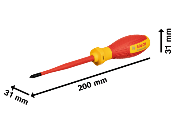 專業 VDE 螺絲起子 PZ1x100 mm