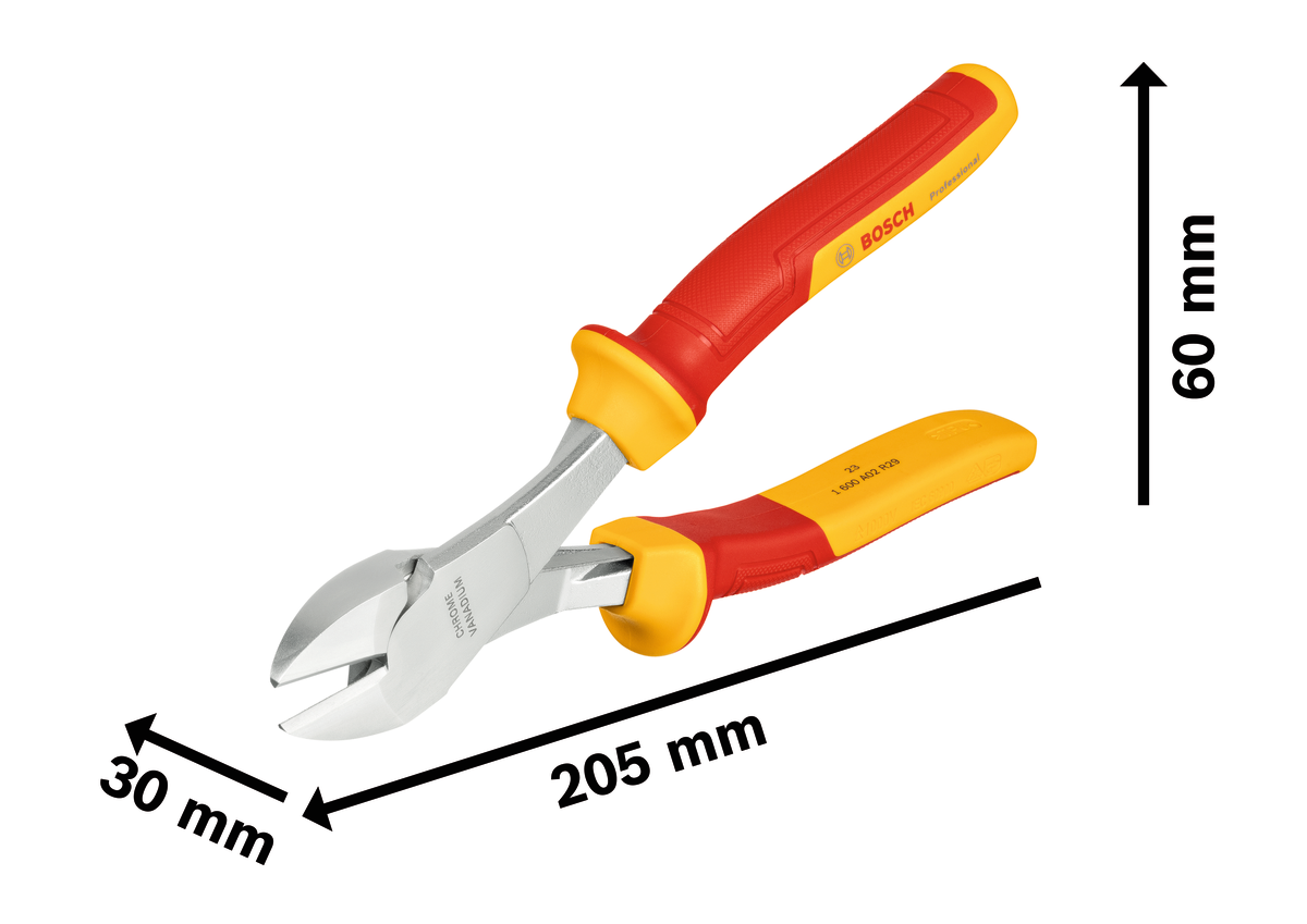 專業 VDE 省力型強力斜口鉗 200 mm