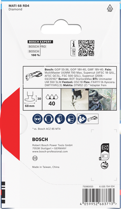 Bosch MATI 68 RD4 鑽石角刀片，68 毫米。