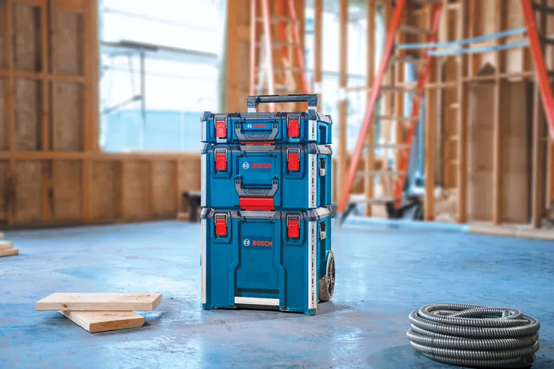 BoschL-Boxx 承包商帶輪工具儲存系統。.