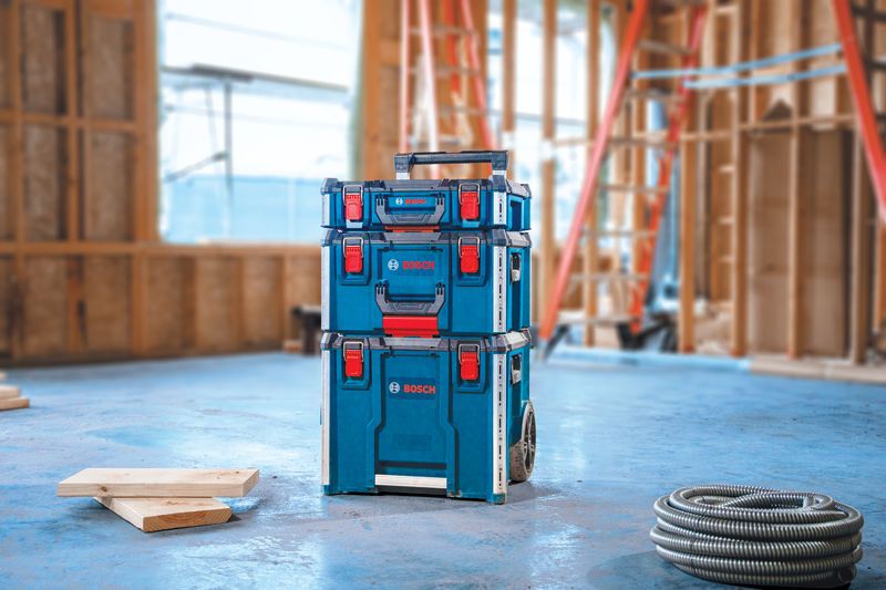 BoschL-Boxx 承包商帶輪工具儲存系統。.