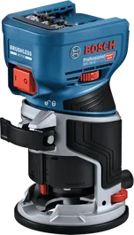 Bosch 18V-8 無線掌式修邊機，無刷馬達。