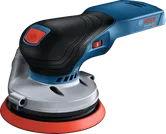 Bosch 18V-125 無線隨機軌道砂光機。