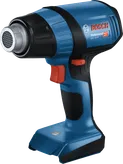 Bosch 18V-50 無線熱風槍，具有兩個溫度等級。