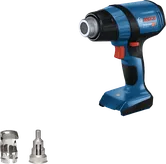 附噴嘴的BoschGHG 18V-50 無線熱風槍。