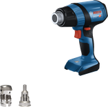 附噴嘴的BoschGHG 18V-50 無線熱風槍。