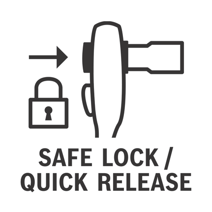 棘輪鎖定按鈕。