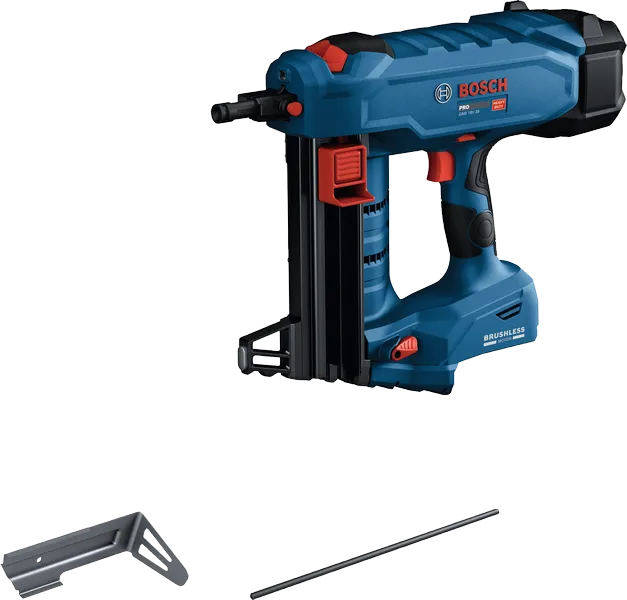 BoschGNB 18V-38 無線釘槍及配件。
