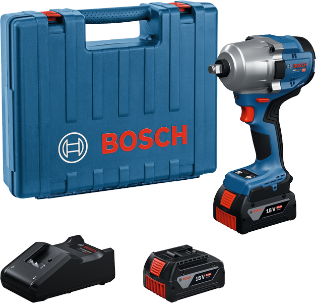 BoschGDS 18V-780 無線衝擊扳手組。