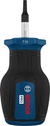Bosch短柄螺絲起子 TX10，附人體工學手柄。