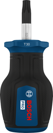 Bosch短柄螺絲起子 TX30，附緊湊型手柄。