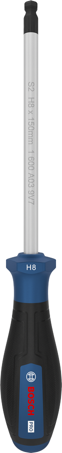 Bosch H8 x 150 毫米螺絲刀，附人體工學手柄。