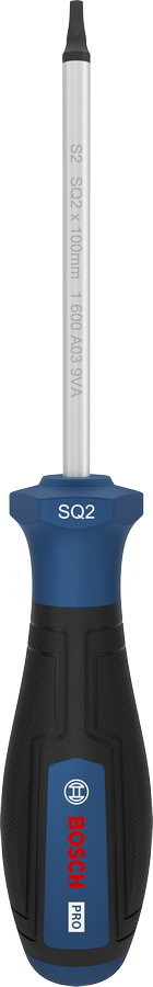 Bosch SQ2 x 100 毫米螺絲刀，附人體工學手柄。