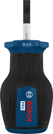 Bosch短柄螺絲起子 SL1.0x4.5，附人體工學手柄。