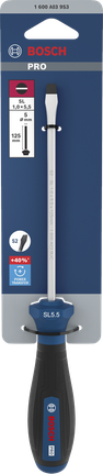 Bosch SL 螺絲起子 1.0 x 5.5 x 125 毫米，適用於一字螺絲。