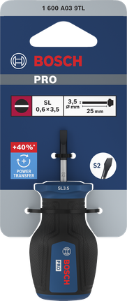 Bosch短柄 SL 0.6 x 3.5 公釐螺絲起子。