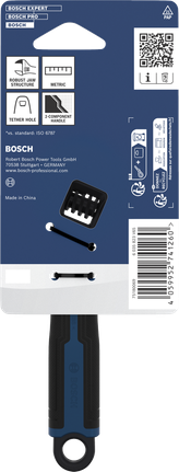 Bosch150 毫米可調扳手，鉗口結構堅固。
