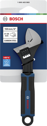 Bosch可調扳手 150 毫米，開口範圍 0-24 毫米。