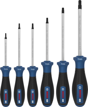 專業級 防盜Torx星形螺絲起子組 (6件組)