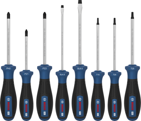 專業級 十字/米字/一字/星形螺絲起子組 (6件組)