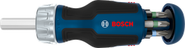 Bosch短柄棘輪螺絲刀，附6個批頭彈匣。