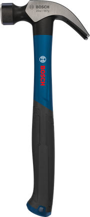 Bosch羊角錘，20盎司，彎頭，碳鋼鎚頭。
