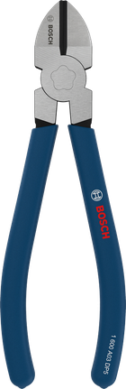 Bosch160 毫米斜口鉗，附浸膠防滑手柄。