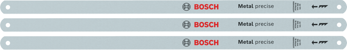 Bosch mm 24 TPI 雙金屬鋸條 3 件裝。