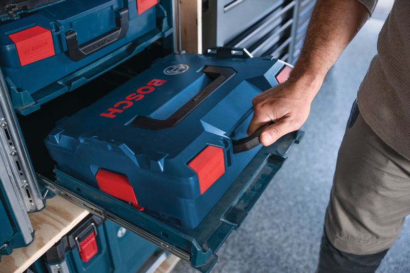 BoschL-BOXX Contractor Rack 2 搬運箱系統。