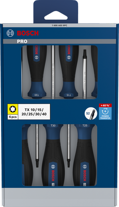 專業級 Torx 星形螺絲起子組 (6件組)