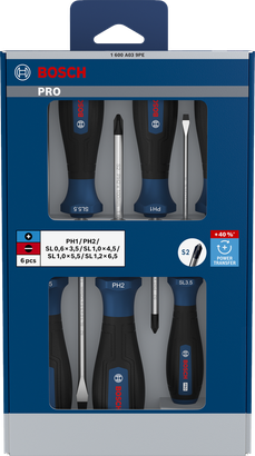 PRO PH/SL 螺絲起子套組，6 件