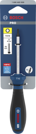 Bosch螺絲起子 TX10 x 75 毫米，附人體工學手柄。