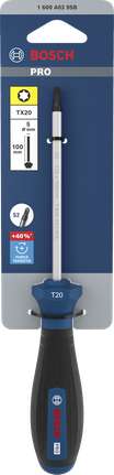 Bosch螺絲起子 TX20 x 100 毫米，附人體工學手柄。