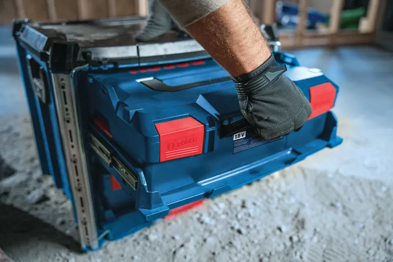 BoschL-BOXX Contractor Rack 2 搬運箱系統。