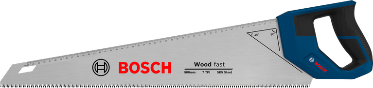 Bosch手鋸 550 毫米 7 TPI 用於木材切割。