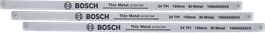 Bosch150 毫米雙金屬鋼鋸條 24 TPI，適用於薄金屬。