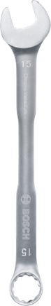 Bosch15 毫米鉻釩鋼組合扳手。