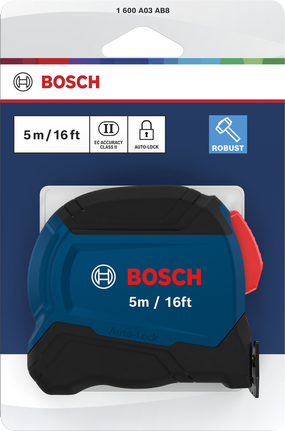 Bosch捲尺 5 公尺 16 英尺 自動鎖定。