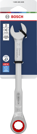 Bosch棘輪組合扳手 14 毫米鉻釩鋼。