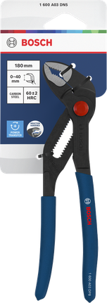 Bosch水泵鉗 180 毫米，附防滑手柄。