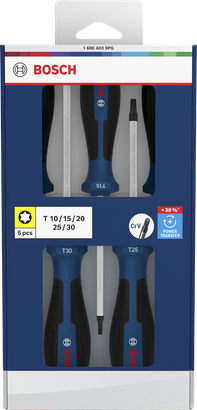 Torx 星形螺絲起子組，5 件