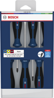 螺絲起子套組，PH/TX/SL，6 件