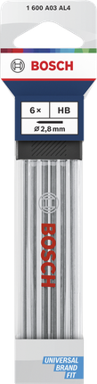 BoschHB 2.8 毫米鉛筆芯 6 支裝。