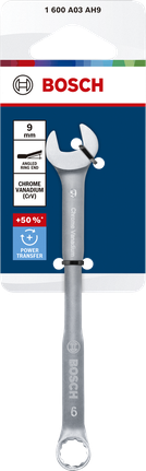 Bosch9 毫米鉻釩鋼組合扳手。