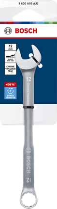 Bosch12 毫米鉻釩鋼組合扳手。