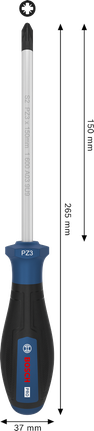Bosch PZ3 x 150 毫米螺絲刀，附人體工學手柄。