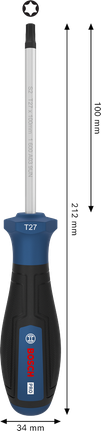 Bosch TX27 螺絲刀，附人體工學手柄。
