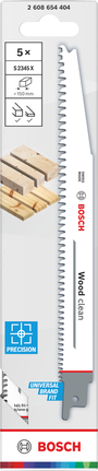 Bosch clean S2345X 曲線鋸片，用於精確切割木材。