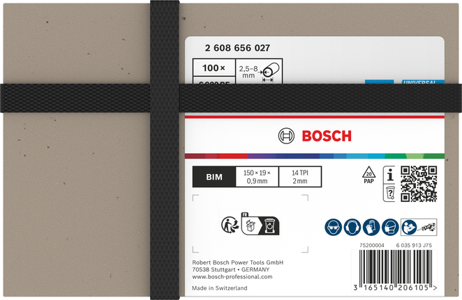 Bosch 922 BF 雙金屬往復鋸片 150mm。
